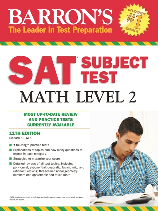 Title details for Barron's SAT Subject Test Math Level 2 by Richard Ku - Available